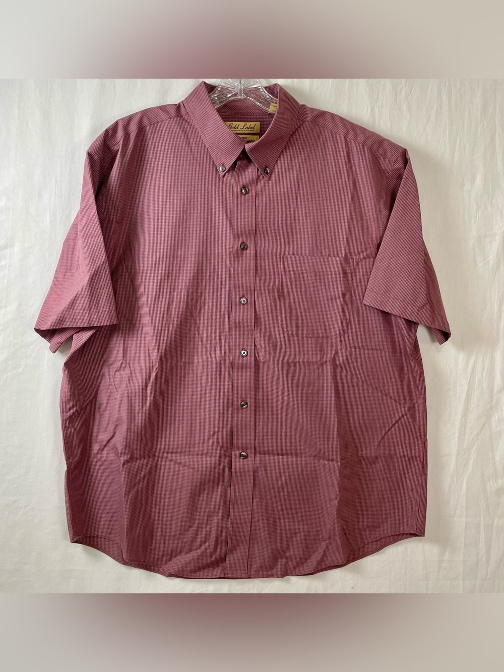 Roundtree & York Non-Iron Shirt  Gold Label SS XL short sleeve